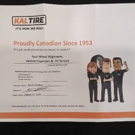 Kal Tire Package item