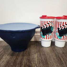 Ensemble popcorn Tupperware exclusif item