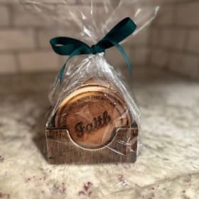 8 Custom Coasters - Acacia Wood item
