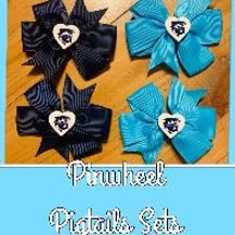 Pinwheel Pigtail Set - Cyan item
