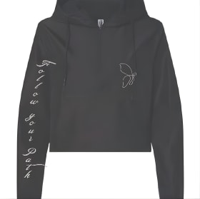 Women's Black Crop Windbreaker item