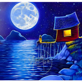 "Dreamer" 24x24 Painting on Canvas by Young Studios item