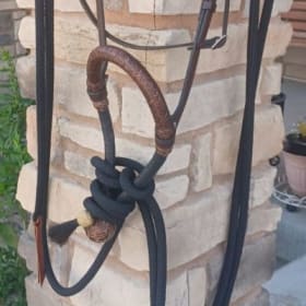 Item #32 Brown Bosal with Sweetheart Brow Band item