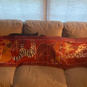 Item #12: Hand-Painted Table Runner from Zambia, Africa item