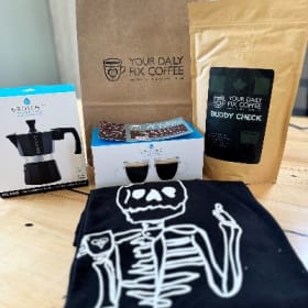 Your Daily Coffee Fix package (XL shirt) item