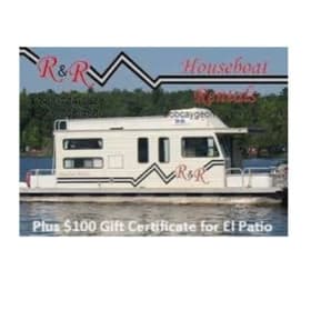 40' Houseboat Rental from R&R & $100 GC from El Patio item