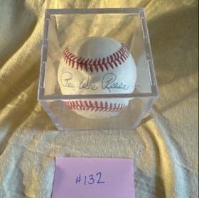 #132 Signed Pee Wee Reese Ball item
