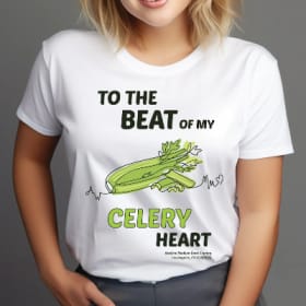 Celery Heart Shirt - "To the beat of my celery heart" #3 item