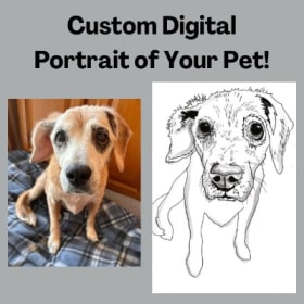 Custom Digital Portrait of Your Pet item