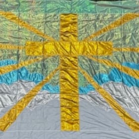 1991 Star of Indiana Final Cross Flag  (1 of 3) item