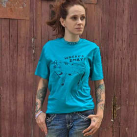 Blue "Where's Emily" T-shirt - Size Large item