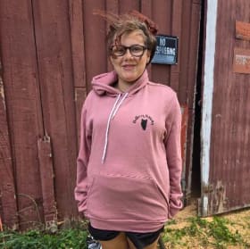Halfway Hillbilly Maroon Hoodie - Size 2XL item