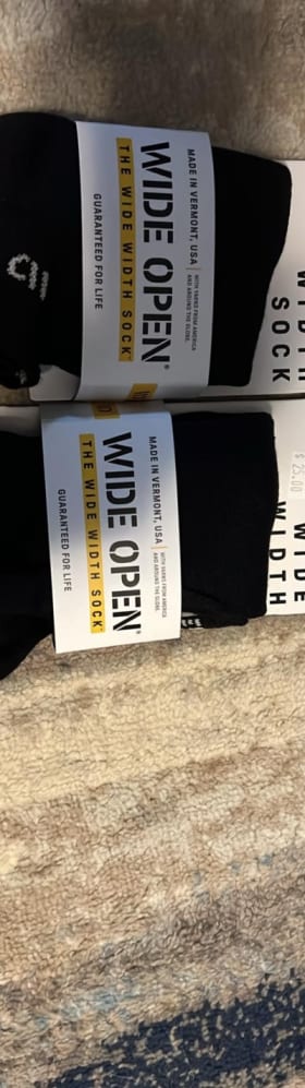 Item #39: Two Pairs of Wide Open Men's Hiking Socks item