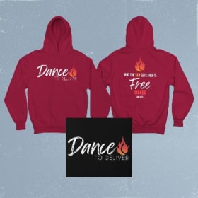 Maroon Dance To Deliver Hoodie item