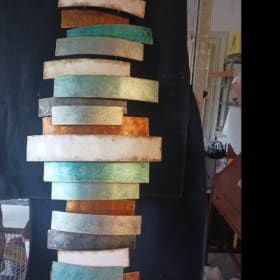 Copper/Turq Modern Wall Hanging item