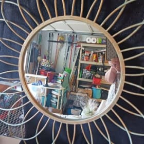 Turq/Gold Large Mirror item