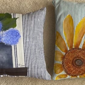 Hand Painted Pillows item