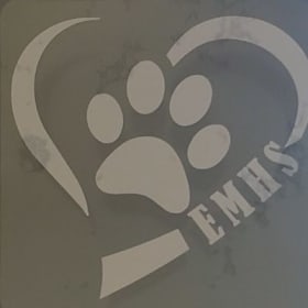 Heart and Paw Window Cling item