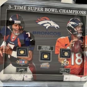 Signed John Elway & Peyton Manning item