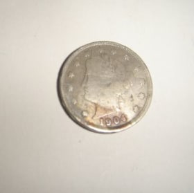 1904 V nickel good condition item