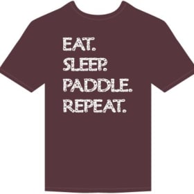 Red L - Eat Sleep Paddle T-shirt item