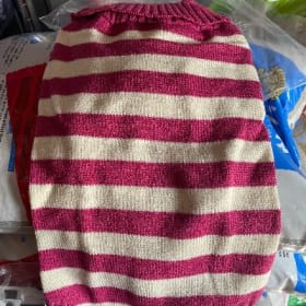 Top Paw Pink Stripped Sweater (Size: Small) item