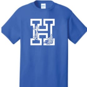 Design A: Blue T-shirt item