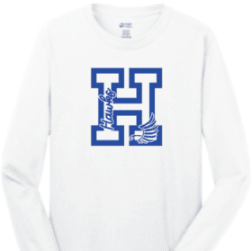 Design A: White Long Sleeve T-shirt item