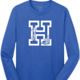 Design A: Blue Long Sleeve T-shirt item