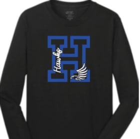 Design A: Black Long Sleeve T-shirt item