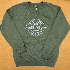 Adult Small SG Christmas Sweatshirt - Olive item