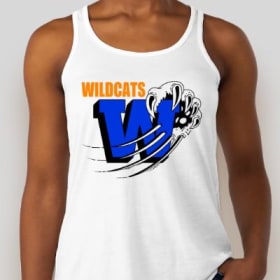 White Wildcats Light Cotton Women's Tank Top item