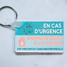 Porte-clés En cas d'urgence item