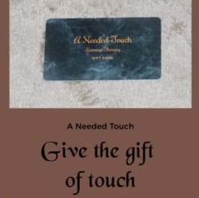 60 Minute Massage from “A Needed Touch” item