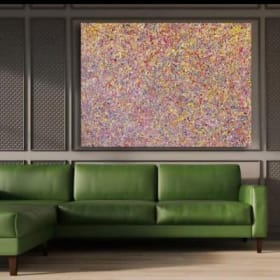 Abstract Artwork 4ft x 6ft by Phoenix Artist, John Ehlenbeck item