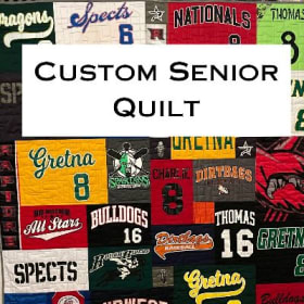 Custom Senior Jersey/Tshirt Quilt item