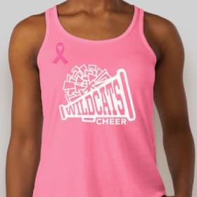 Pink Cheer White Megaphone Light Cotton Women's Tank Top item