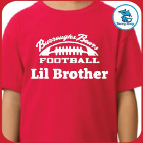 M- TEE - Burroughs Football Lil Brother item