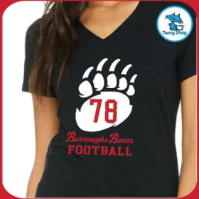 E- TEE - Ladies BLACK CLAW Personalized Jersey Tee item