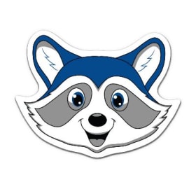 Raccoon Cut-Out Sticker item