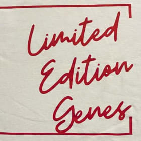 SMALL Adult-Unisex-Short Sleeve - White Tee, Red Logo item