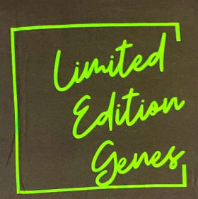 LARGE Adult-Unisex-Short Sleeve - Black Tee, Neon Green Logo item