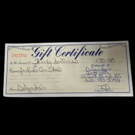 Dinner at Delgados item