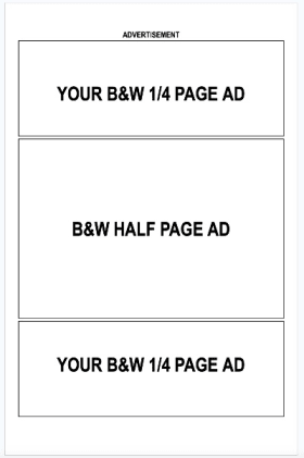 Quarter Page Ad (Black & White) - Horizontal item