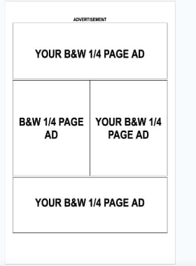 Quarter Page Ad (Black & White) - Vertical item