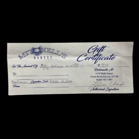 Mitchell's Bakery Gift Certificate item