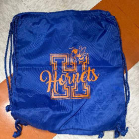 Blue Hornets Drawstring Bag item