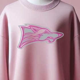 Wolf Logo Pink Sweatshirt (Pre-Order) item