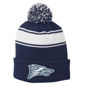 Wolf Logo Beanie Navy and White (Pre-Order) item