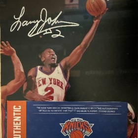 NY Knicks Larry Johnson Alumni Autographed Photo item